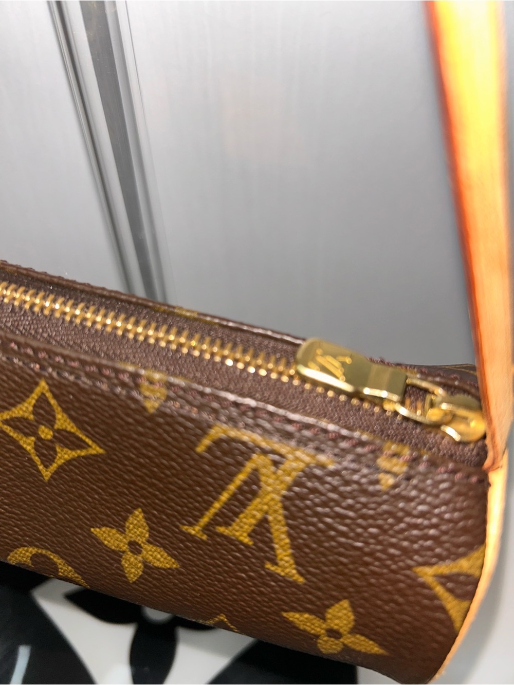 Authentic Louis Vuitton Brown Classic Monogram Mini Papillon Bag - Picture 5 of 9